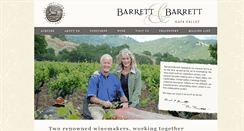 Desktop Screenshot of barrettwines.com